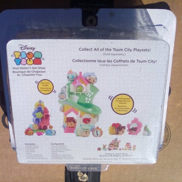 Disney Tsum Tsum Mad Hatter's Hat Shop Tsum City 16pc Set - Picture 2 of 2